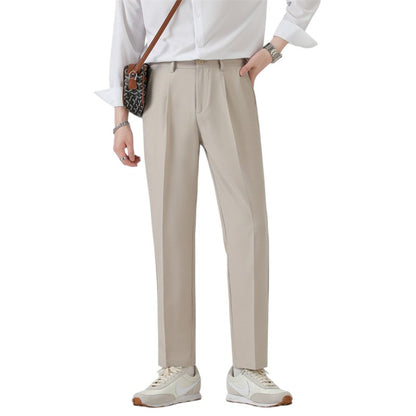 Business Casual Ice Silk Trousers