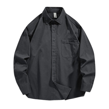 American-style Long-sleeved Shirt